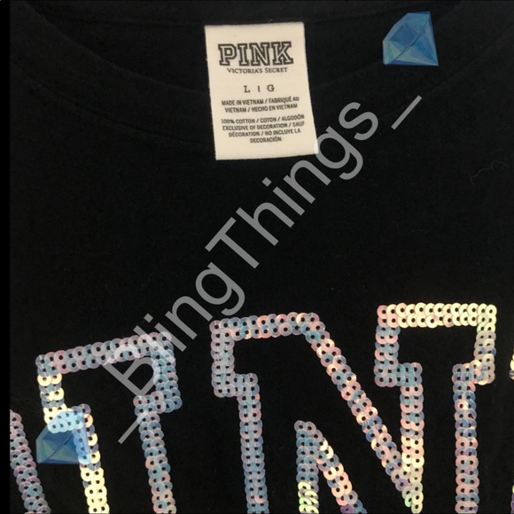 💎Rare VS PINK Holiday Christmas Bling Shirt💎 - Picture 3 of 5